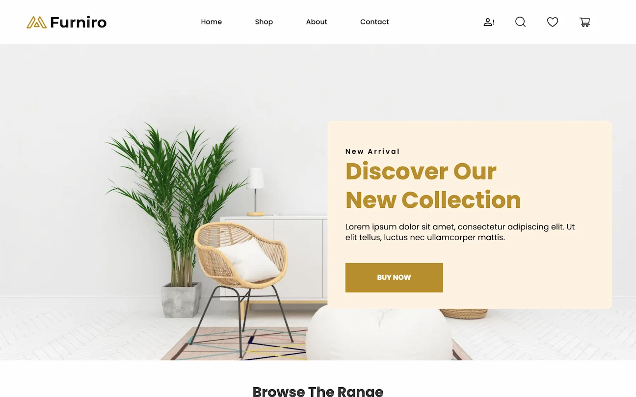 Furniro（テストサイト）PC画像01