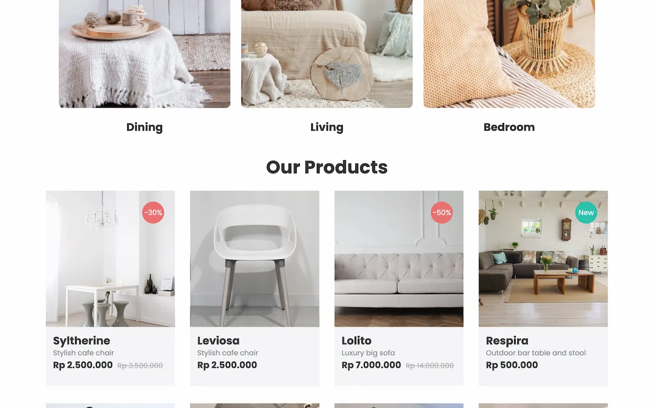 Furniro（テストサイト）PC画像02